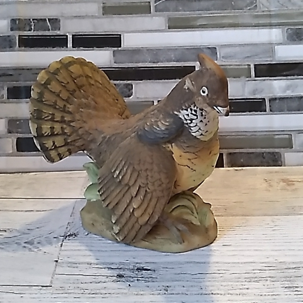 Vintage Lefton China KW 2668 Ruffled Grouse
